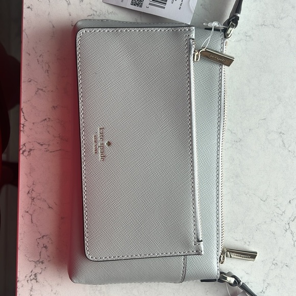 Kate Spade Pewter Purse & Matching Wallet - New with Tags - Picture 2 of 8